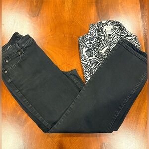 Talbots Black, Barely Boot Jeans, size 10p